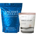 Antike Minerale Magnesium Bad Flakes - Enviromedica Magnetic Clay - Reine Genuine Zechstein Chloride - Natürliche Detox mit Natrium und Calcium Bentonit Clay Pulver