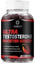 8in1 Testosteron-Booster für Männer mit Tongkat Ali, Fenugreek, Ashwagandha und Magnesium - Verbesserung Libido & Hormonal Balance, Non GMO Made in the USA, Black Cherry, 120 Count Gummies für Männer
