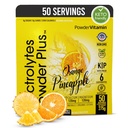 Elektrolyte Pulver Plus (50 Portionen), 0 Calorie Keto, 0 Zucker, kein Maltodextrin, 1000mg Kalium, 120mg Calcium, 120mg Magnesium, Hydration Pulver (50 Portionen, Orange Ananas)