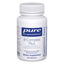 Pure Encapsulations B-Complex Plus - B Vitamins Supplement zur Unterstützung neurologischer Gesundheit, Herz-Kreislauf-Gesundheit, Energieniveaus & Nervous System Support* - mit Vitamin B12 & Mehr - 60 Kapseln