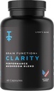 PROTEKT Lions Mane Supplement Kapseln - Lion's Mane & Reishi Mushroom Kapseln, Nootropics Brain Ergänzungen für Gedächtnis und Fokus, Pilz-Ergänzung, Gehirnenergie Ergänzungen - 60 Zähler