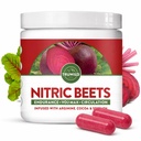 TruWild All Natural Beet Root Powder, Nitric Oxide Booster, 1000mg, Vegan Superfood Capsule Supplement, Beetroot Extract unterstützt Gesamtgesundheit, Leistung & Stamina, 30 Portionen