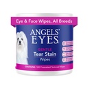 ANGELS' EYES Gentle Tear Stain & Pet Eye Wipes für alle Hunde & Katzen Texturierte Grooming Wipes Entfernen & Mucus, Reduzieren Tear Stains, Allergiker mit Aloe & Chamomile, 100ct