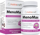 MenoMax #1 Menopause Relief Supplement | Black Cohosh, Dong Quai, Vitex Agnus, Red Clover, Sage, Soy und Wild Yam | Natürliche Unterstützung für Hot Flashes, Night Sweats, Trockenheit und Mood Swings | 60 Kapseln