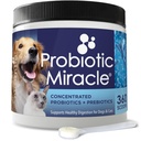 NUSENTIA Probiotics for Dogs -(360 Scoops)-Probiotic Miracle -Advanced, Spezifische Probiotika und Präbiotika, um Durchfall, Loose Hocker und Yeast-Plus Immununterstützung zu stoppen