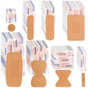 Lounsweer 720 Stück sortierte Bandagen Variety Pack Bulk Erste Hilfe Kit Nachfüllen liefert flexible Stoff Adhesive atmungsaktive Fingertip Knuckle Spot Bandagen Wasserdicht für Arme Knees Wound Care Scraps