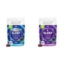 OLLY Extrastärke (5mg) & Reguläre Stärke (3mg) Melatonin Schlafgummis mit L-Theanin, 120 Count BlackBerry Flavor