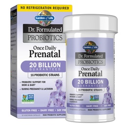 Garten des Lebens Dr. Formulierte Probiotika einmal täglich pränatal - Acidophilus und Bifidobakterien Probiotische Unterstützung für Mama und Baby - Regal stabil - Gluten, Milchprodukte und Sojafrei - 30 Vegetarische Kapseln