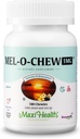 Maxi Health Melatonin 1mg Chewable - Schlafhilfe Melatonin zur Förderung natürlicher Schlaf – Nicht-Habit-Ergänzung mit Enzymax zur schnellen Unterstützung Kosher (100 Units, 2-Pack)