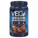 Vega Protein + Kreatin - 30g Pflanzenbasiertes Protein, Schokolade, 13 Portionen, 3g Kreatin, 5g BCAAs, Vegan, Keto, Glutenfrei, Dairy Free, Low Carb, für Muskelwachstum & Repair, Drink Mix, 23.4oz