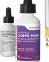 TriGuard Plus Lions Mane - Lions Mane Nootropic, Olive Leaf, Elderberry Extract Liquid Tincture 2 fl oz | Mental Clarity, Focus, Memory, Immun Support & Energy | Alkoholfrei, Non-GMO, Made in USA