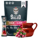 Salud 2-in-1 Sleep Aid + Calm Drink Mix, Prickly Pear Flavor, Melatonin, Magnesium, Saffron Extract, L-Theanin, Non-GMO, Glutenfrei, Vegan, Low Calorie, 1g Zucker (15 Servierungen)