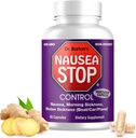 Dr. Bartons Übelkeit Stoppen Übelkeit Relief Supplement – 80-Count Anti-Nausea und Morgen Krankheit Kapseln – Natürliche vegetarische Kapseln – Dizziness, Bewegungskrankheit und Übelkeit Relief für schwangere Frauen