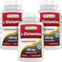 Best Naturals L-Glutamine 500mg, 250 Tablets (250 Count (Pack of 3))
