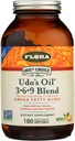 Flora Udo's Oil 3-6-9 Blend - Enthält Bio Kokosnuss, Flax Seed Oil & More - 180 Vegetarian Softgels