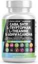Clean Nutraceuticals GABA 750mg 5 HTP 200mg L Tryptophan 500mg L Theanine 200mg Ashwagandha SAM-e L-Glycine - Mood-Support Vitamine für Frauen und Männer mit L-Tyrosine 5-HTP (5-Hydroxytryptophan)