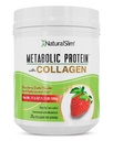 Metabolisches Proteinpulver mit Collagen, Whey Protein Powder Shake, hydrolysiertes Kollagen mit L-Glutamin für Stoffwechselunterstützung, Verdauung, Haut, Gelenke & Muskel, Low Carb Meal Ersatz, 17.06 Unze