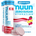 Nuun Zero Sugar Hydration Elektrolyt Tabletten - Magnesium, Kalzium, Kalium, Chloride & Natrium, leichte & Delicious Fruit Flavors, kein Zucker, Glutenfrei, Vegan, Mischbeere 4 Packung (40 Portionen insgesamt)
