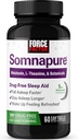 FORCE FACTOR Somnapure Softgels Schlafhilfe, um schneller zu fallen, schlafen länger, Wake Up Refreshed, Schlafhilfe für Erwachsene mit Melatonin, Ashwagandha, Valerian Root, und Lemon Balm, 60 Softgels