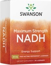 Swanson Maximum Strength NADH - Fast-Acting Peppermint Lozenges zur Förderung der Gehirngesundheit und Energie-Unterstützung - Vitamin B3 Coenzym zu helfen, Fett zu bekämpfen - (30 Tabletten, je 20mg) 1 Pack