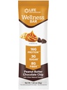 Bar benessere di estensione di vita (Peanut Butter Chocolate Chip) – 16 g di proteine, 8 g di fibre, 3 g di zucchero – Cacao Chocolate Chips, Whey Protein Isolate Blend – Snack Bar, Gluten-Free – Individualmente