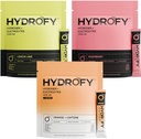 Wasserstoff + Elektrolyte Getränke Mix Himbeer, Orange + Koffein, und Zitronen Lime Bundle 75 Servierungen | Superior Hydration Packets mit molekularem Wasserstoff (H2), Natrium, Kalium, Magnesium und Calcium