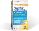 Glenmark Maximum Strength Famotidin Tabletten, 20 mg, Säure Reducer für Sodbrennen Relief, 85 Count