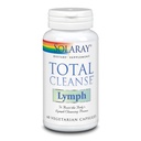 SOLARAY Total Cleanse Lymphe - Kräuter-Wellness-Komplex - Ginger Root, Echinacea, Yerba Mate, Burdock Root, Red Clover, Gotu Kola und Pferde-Kastanien-Ergänzung, 60-Tage-Garantie, 60 VegCaps, 30 Servietten