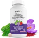 Matys Kinder Gute Nacht Schlaf Unterstützung Kautabletten für Alter 4 Jahre +, keine Melatonin Kinder Schlafhilfe für Bedtime, Saffron & Magnesium, 30 Count