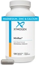 XYMOGEN Calcium, Magnesium Zink MinRex Multi-Mineral-Ergänzungen - mit Jod, Selen und Potasium zur Unterstützung von Mineral-Repletion + Sporternährung (120 Soja, Gluten und Dairy-freie Kapseln)