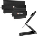 Saker Multi-funzione Scribing Tool&Saker Contour Duplication Gauge (10 pollici + 5 pollici) (BLACK)