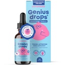 JoySpring Genius Drops Smartberry Vanilla | Kräuterfokus Unterstützung für Kinder mit Ginkgo Biloba, Licorice Root, Gotu Kola Extract, Pfefferminz Blatt | Liquid Formula|1fl oz (30 Servierungen)