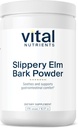 Vital Nährstoffe Slippery Elm Bark Pulver | Kräuterleaky Gut Unterstützung | Vegan Gastrointestinale Unterstützung für regelmäßige Bowel Bewegungen | Gluten, Dairy, Soy Free | Non-GMO | 2500mg