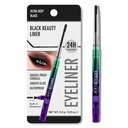 BEPHOLAN Black Eyeliner Bleistifte,Wasserdichter Gel Eyeliner Bleistift Schwarz Waterline Eye Liner Stift für Damen Wasserdicht Smudge Proof Langlebig (BLACK)