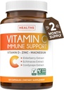 Vitamin C Immununterstützungsergänzung - Immune Boost Blend mit Elderberry Vitamin C und Zink für täglichen &amp; jahreszeitlichen Support - Magnesium Zink VIT C & D und Kräuter Defense Complex (2 Monate Versorgung)