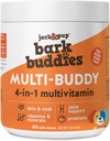 Vitamines et suppléments pour chiens Jack&Pup Multivitamines pour chiens - Bougies d'écorce Multivitamines pour chiens Multivitamines pour chiens à croquer Vitamines et suppléments pour chiots - (60ct)
