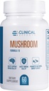 Klinische Effekte Pilz Formel 10 - Natürliche Pilzergänzung für Fokus, Mood und Gehirn Booster Unterstützung - Nootropic Supplement und Immununterstützung - 60 Veggie Kapseln - Made in USA
