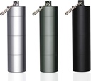 3 Packs Tragbare Schlüsselanhänger Pillenhalter Case, EFFIET 3 Compartments Metall Pocket Emergency Pill Container Dispenser Box Outdoor Medizin Flasche Tin für tägliche Versorgung (Mixed Color)