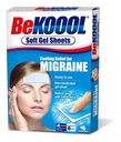 Seien Sie Koool Cooling Relief für Migräne, Weichgelblätter, 4 Blatt (Pack von 4)