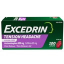 Excedrin Tension Kopfschmerzen Relief Caplets, Acetaminophen 500mg, Koffein 65mg, Schmerzrelief, Aspirinfrei, 100 Count