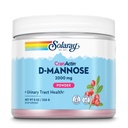 SOLARAY D-Mannose mit CranActin Cranberry AF Extract Powder, 2000 mg, 400 mg Cranberry Extract, Healthy Urinary Tract Support, Organic Natural Flavors, 30 Portionen, 8 Unze