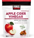 Kraftfaktor Bio Apfel Apfel Apfelessig Weiche Kauen für Verdauung und Stoffwechsel Unterstützung, Apfel Apfel Apfel Apfelessig mit Mutter, ACV Ergänzung, Glutenfrei, & Vegan, Caramel Apfel Geschmack, 30 Weiche Kauen