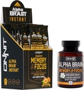 ONNIT Nootropic Stack - Alpha Brain Kapseln (30ct) + Alpha Brain Instant - Natürliche Peach (30ct)