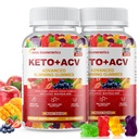 (2 Pack) Keto Apple Cider Essiggummis, Keto ACV Gummy Diet Supplement, Advanced 1500mg ACV Gummies mit Folate, B12、B6 und Keto Unterstützung für Frauen Männer, Gelatin- Free, Vegan & Non-GMO (Multi-Flavor)