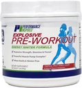 Performance Inspired Nutrition PreWorkout Powder - All Natural - G-Free & Vegan Formula - Enthält Citrulline - Nitrosigine - Grüner Tee - Arginin - Beta Alanine - Tropical Fruit Punch - 32 Portionen