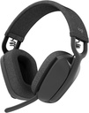 Logitech Zone Vibe 100 Leicht kabellos über Ohr Kopfhörer mit Lärm abbrechen Mikrofon, Advanced Multipoint Bluetooth Headset, arbeitet mit Teams, Google Meet, Zoom, Mac/PC - Graphite