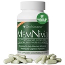 MemNivia Brain Ergänzungen für Memory & Focus | Dual-Sage Stammzellformel mit Cognivia®, Bacopa, Holy Basil & Ginger | Clinical Proven Mental Clarity Support | 60 Kapseln (1 Flasche) | USA Made