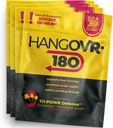 Hangovr 180 Tri-Power vor dem Trinken Verteidigung 4 Pack - Unterstützung Leber & Gehirn Gesundheit, fühlen Sie sich frischer und bessere Energie - Nehmen Sie vor dem Trinken für Relief, 3 Kapseln pro Beutel