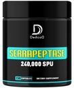 Serrapeptase Supplement 240.000 SPU - 150 Kapseln für glattes Atmen, Herzgesundheit und Immunsystem Unterstützung - 75-Serving Supply