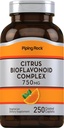 Piping Rock Citrus Bioflavonoids Complex | 750 mg | 250 Caplets | Non OGM, Gluten Free Supplement